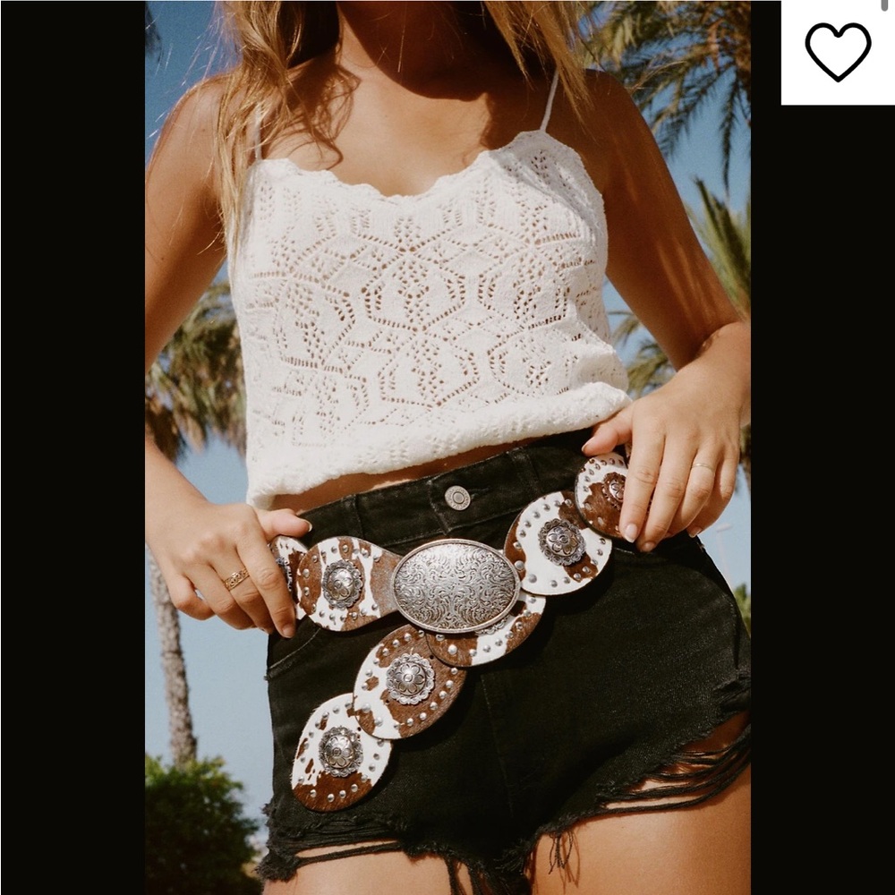 Zara Eyelet Strappy Top